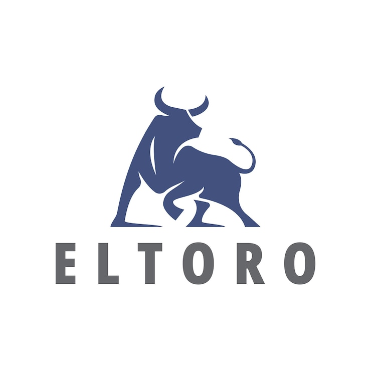 Bull El Toro Animali con corna Attacco naturale Modello di logo arrabbiato