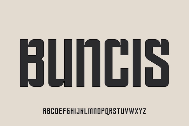 BUNCIS BOLD CONDENSED FONT per manifesto e intestazione