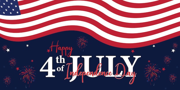 Buon 4 luglio Festa dell'Indipendenza USA del 4 luglio