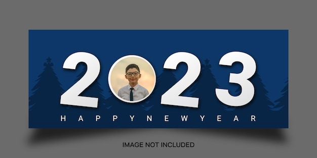 Buon anno 2023 per la copertina di Facebook