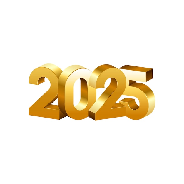 Buon anno 2025 Testo Tipografia Elemento di progettazione