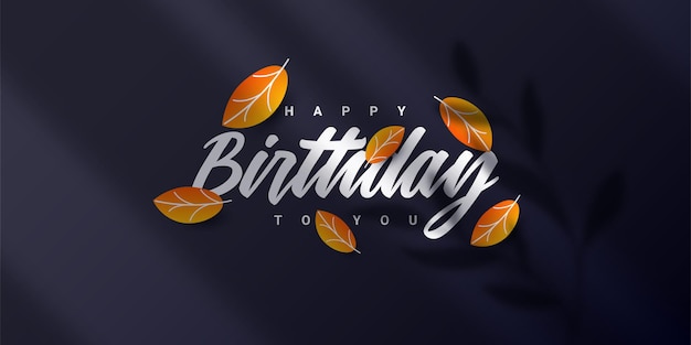 Buon compleanno a te banner illustrazione modello design