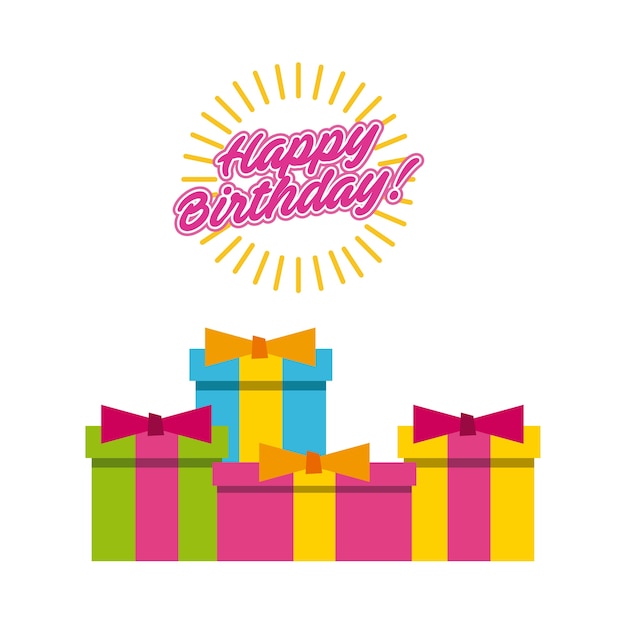 buon compleanno a te poster di celebrazione