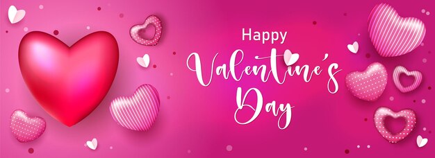 Buon disegno del fondo dell'insegna di san valentino con l'illustrazione del cuore