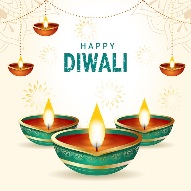 Buon Diwali, festa indiana delle luci, celebrazione indiana, sfondo della carta tradizionale