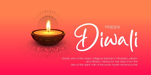Buon Diwali Indian festa celebrazione saluto background design
