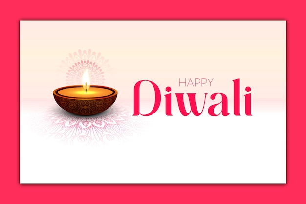 Buon Diwali Indian festa celebrazione saluto background design