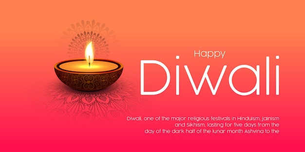 Buon Diwali Indian festa celebrazione saluto background design