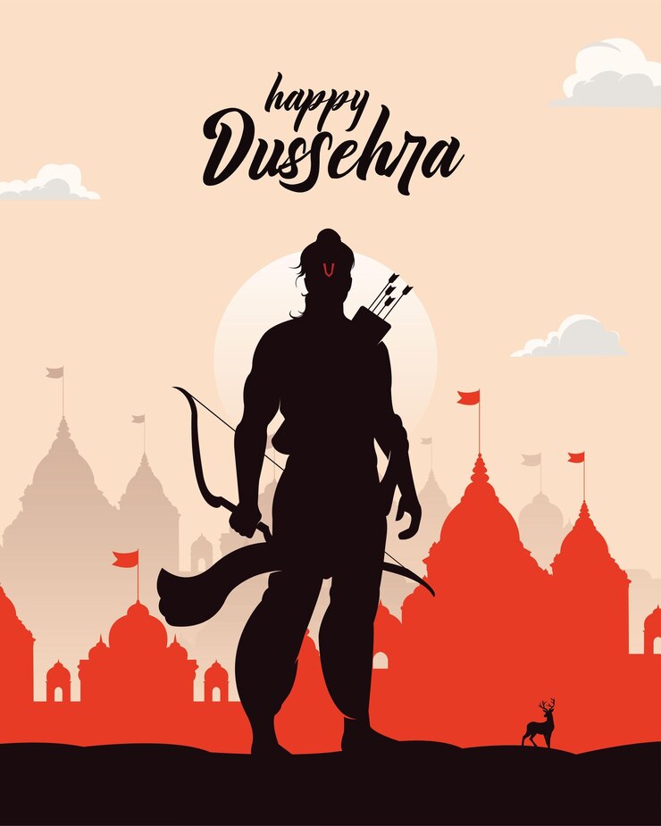 Vettore buon giorno dussehra_02