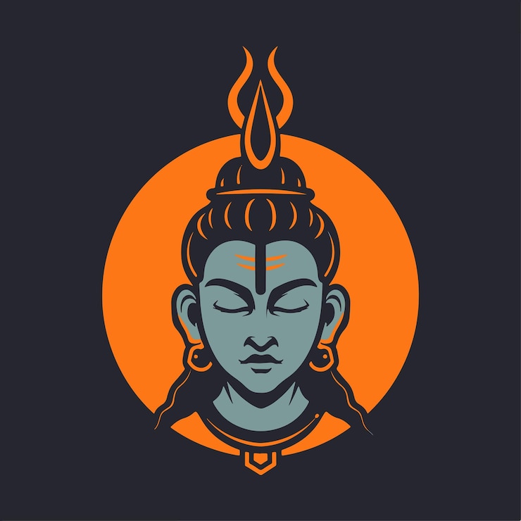 Vettore buon giorno ram navami