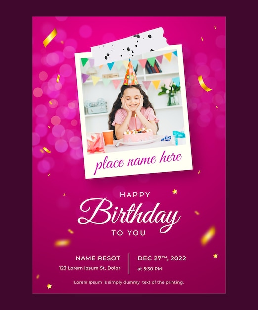Buon invito compleanno