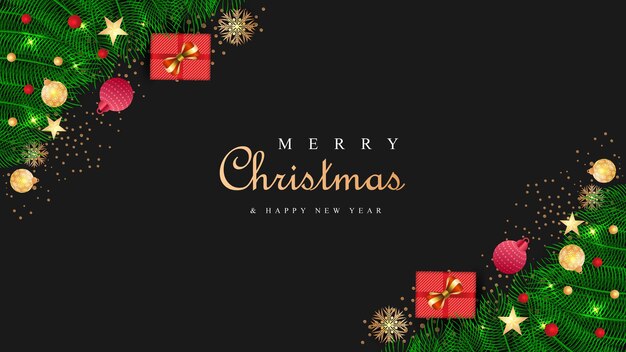 Buon Natale Anno Nuovo sfondo festivo palla di vetro inverno esami