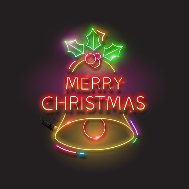 Buon Natale in stile neon.