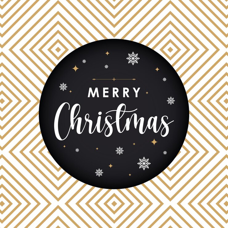 Vettore buon natale post di lusso con motivo di sfondo