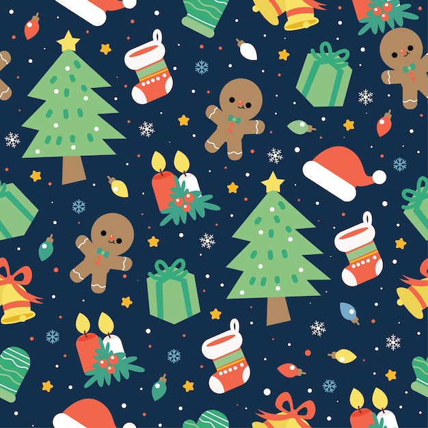 Buon Natale seamless pattern