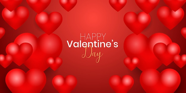 Buon San Valentino con cuore rosso.