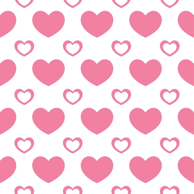 Buon San Valentino Seamless Pattern Design con decorazione nell'illustrazione disegnata a mano del modello