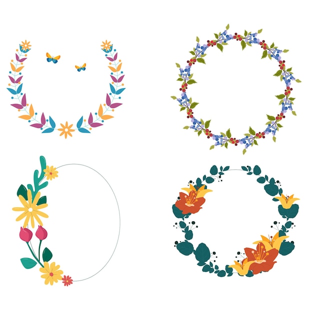 Buona Festa della Madre Ghirlande rosse e gialle con fiori Cartelle regalo per la Festa della Mamma Ho Internazionale