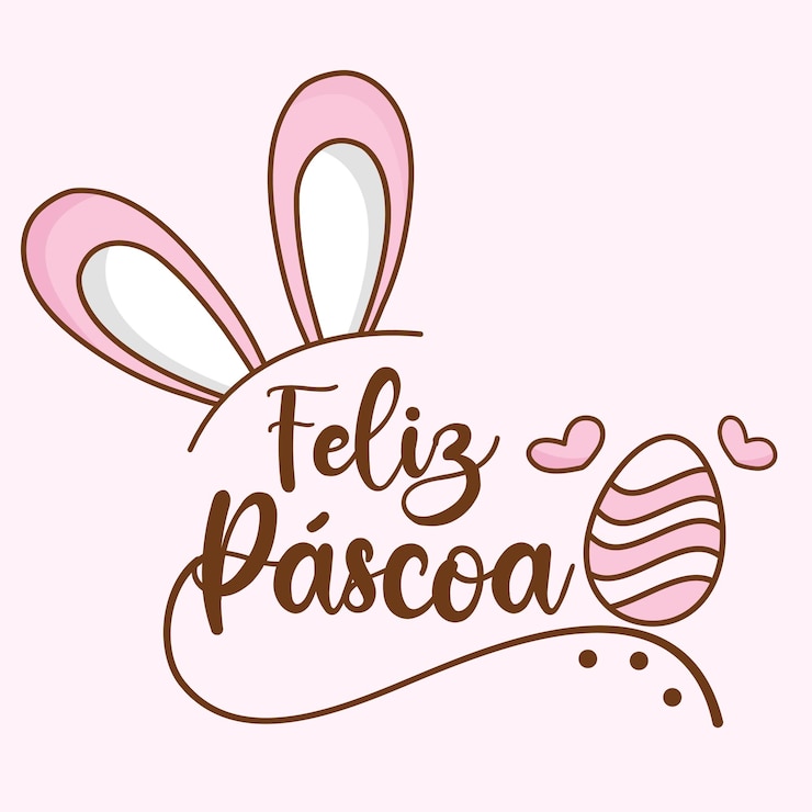 Vettore buona pasqua vector card brasile