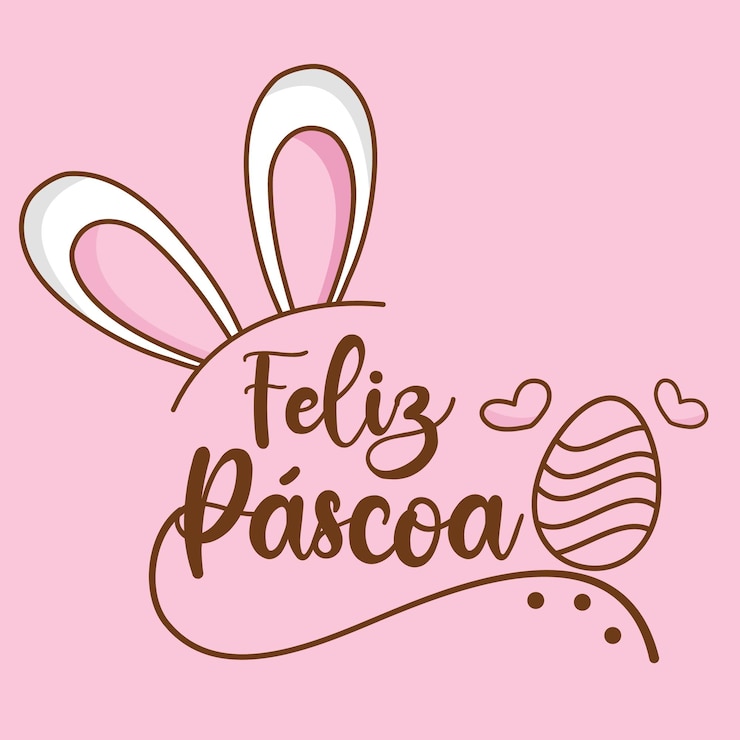 Vettore buona pasqua vector card brasile