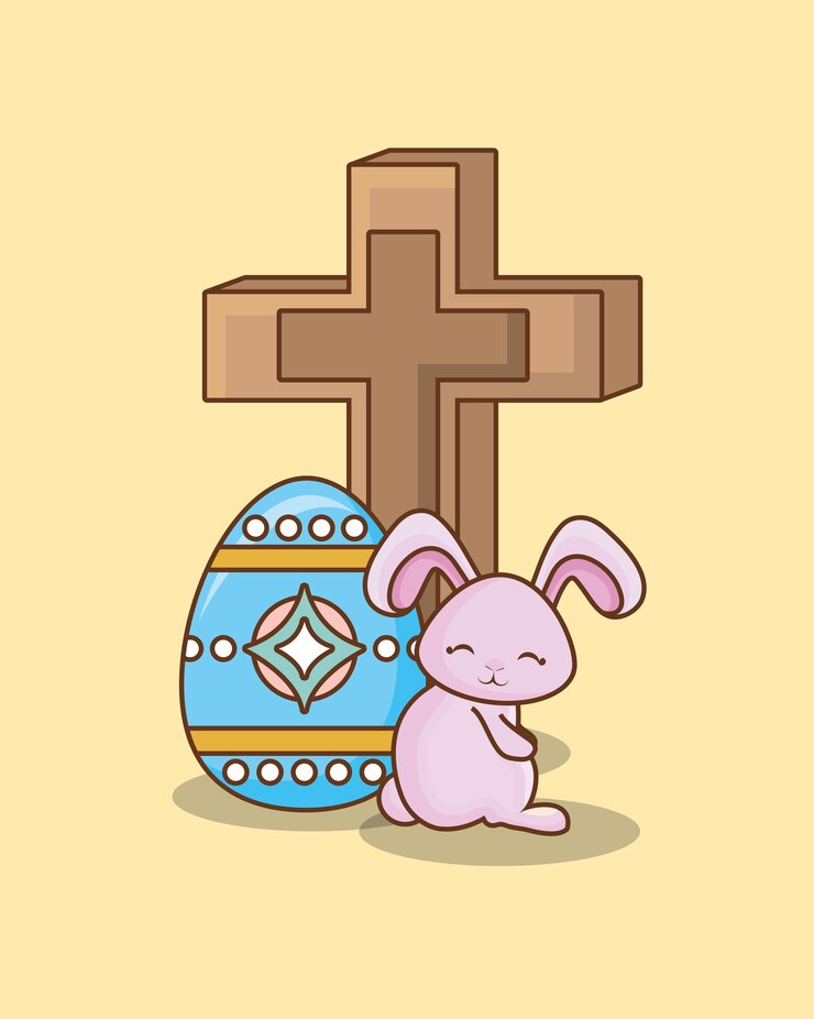 Vettore buona pasqua