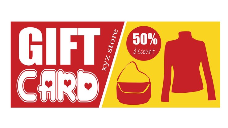 Buono sconto su una carta regalo per lo shopping di moda
