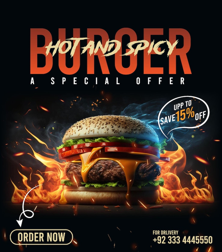 Vettore burger post
