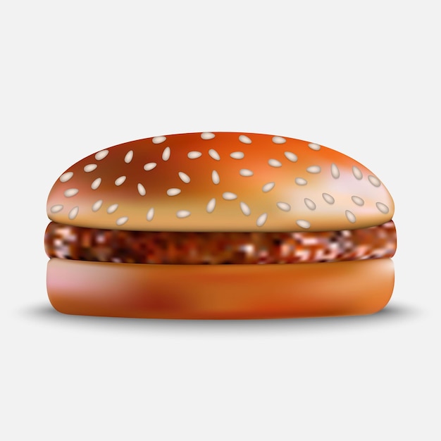 Burger su sfondo bianco