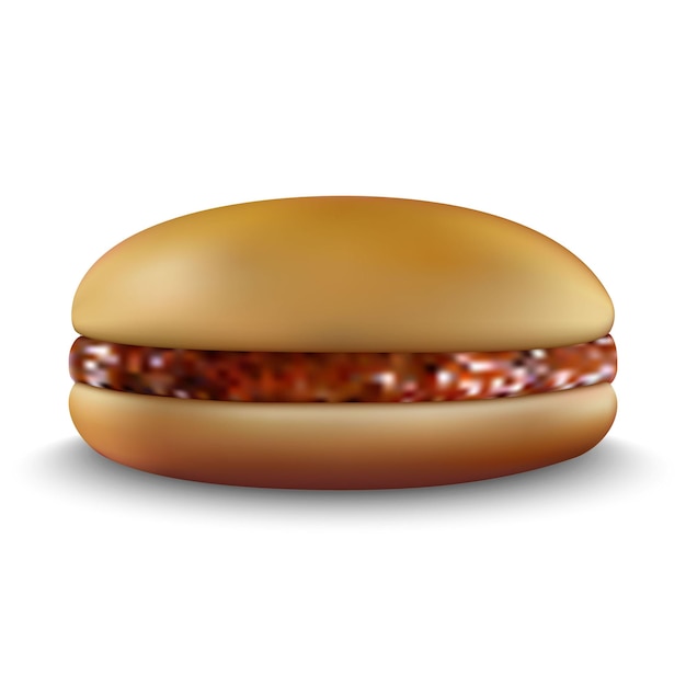 Burger su sfondo bianco