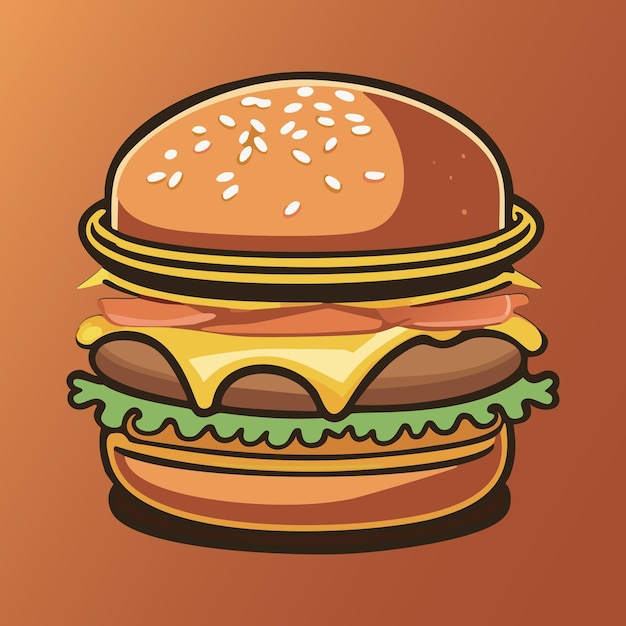 Burger vettoriale