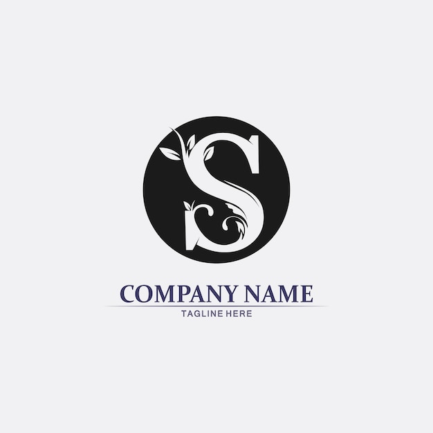 Business aziendale S lettera logo design