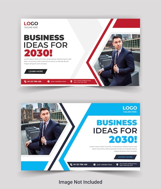 Business design marketing modello digitale creativo banner aziendale moderno