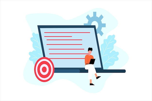 Business Finance Flat Illustration Design (Disegno illustrativo per le finanze aziendali)