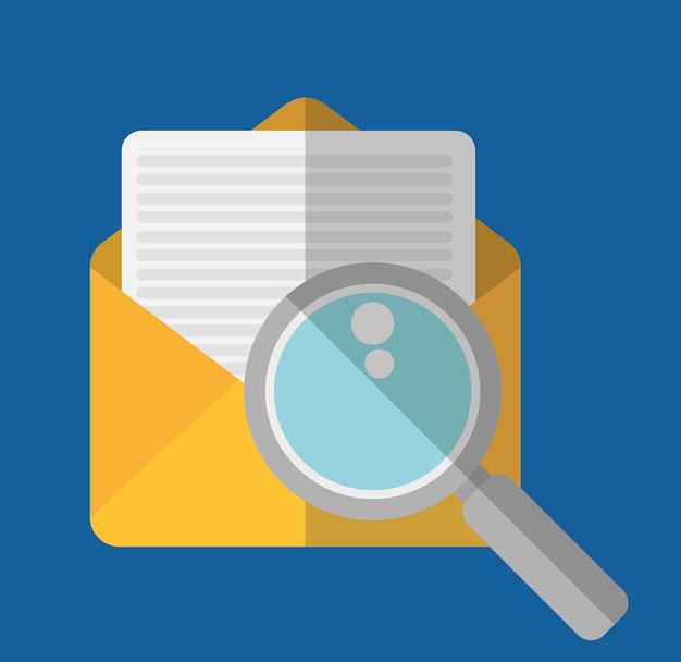 busta e-mail messaggio di social network di comunicazione