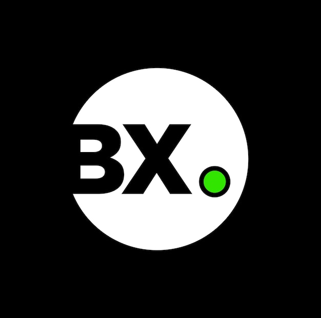 BX lettere iniziali monogramma BX icona del marchio
