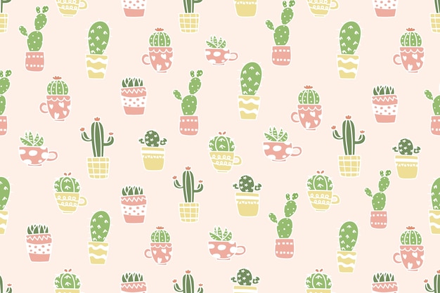 Cactus sveglio nel fondo del modello del vaso.