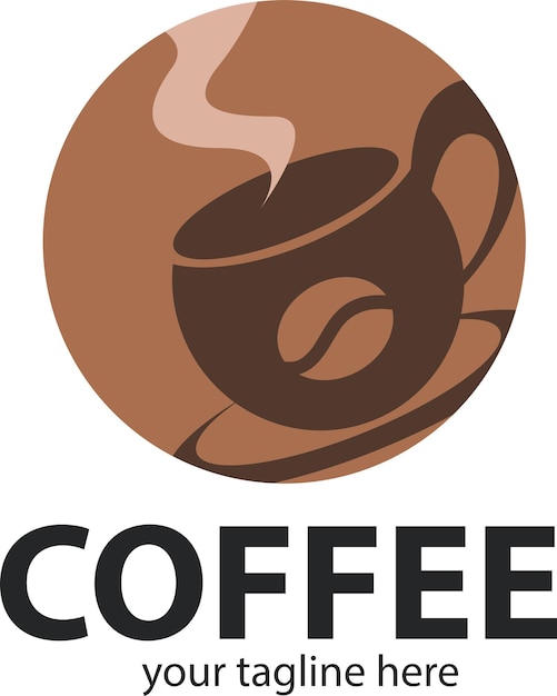 Caffè vettoriale modificabile logo