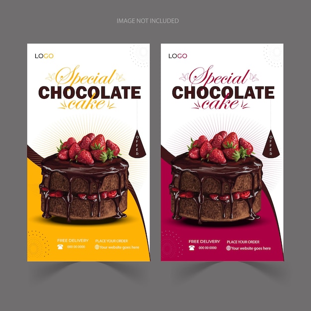 Cake instagram story post design