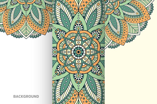 Calendario 2022 con mandala in stile etnico