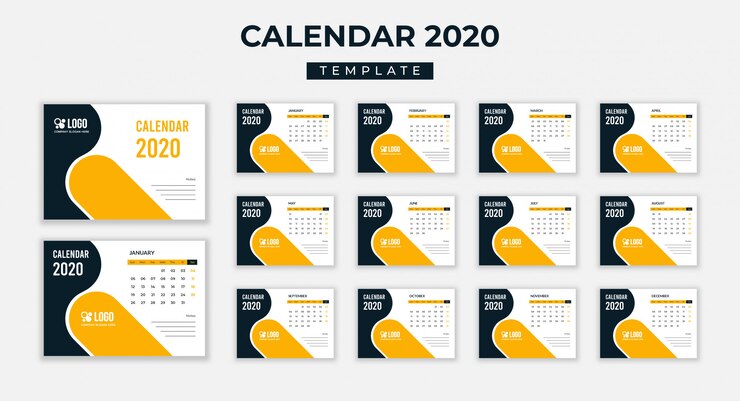 Calendario da tavolo 2020