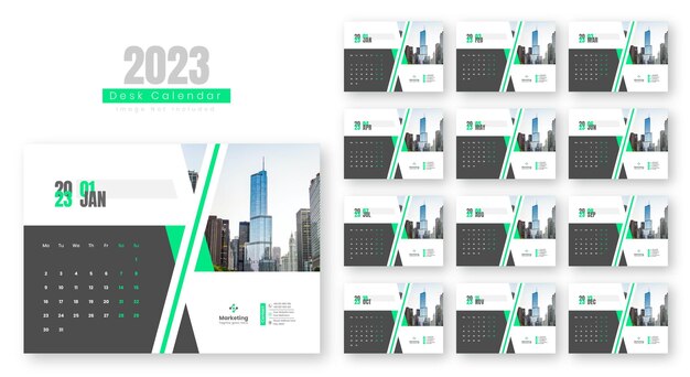 Calendario da tavolo 2023 Modello Design