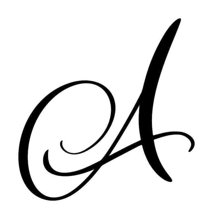 Vettore calligrafia vettoriale lettera disegnata a mano icona di carattere script stile pennello scritto a mano