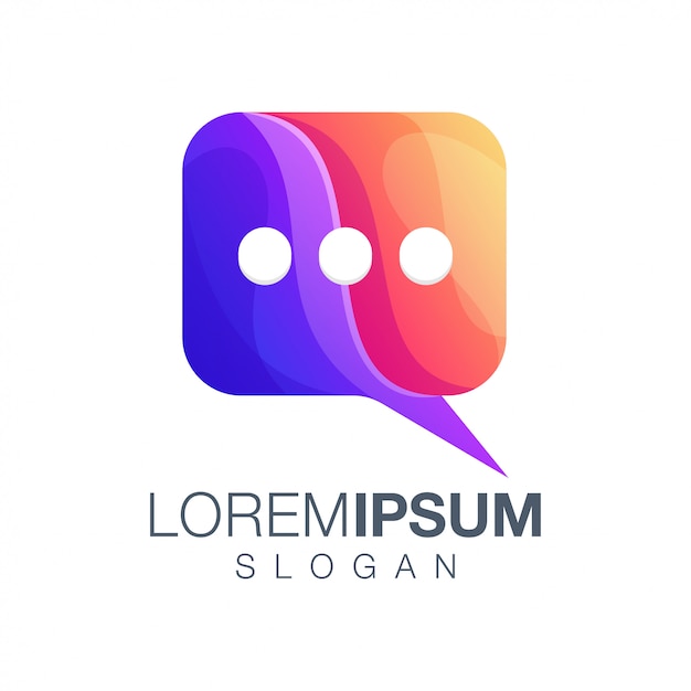 callout forme logo a colori sfumati