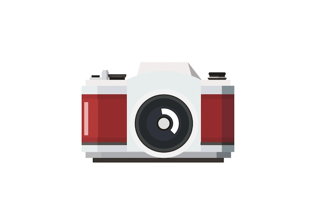 Camera hipster semplice illustrazione piatta