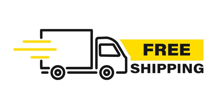 Camion di consegna veloce con linee di movimento. Consegna in linea. Spedizione espressa, trasloco veloce. Camion di spedizione veloce per app e siti web. Furgone del carico che si muove velocemente. Cronometro, servizio di distribuzione veloce 24/7