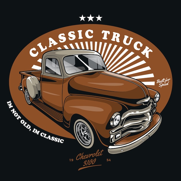 Camion marrone classico