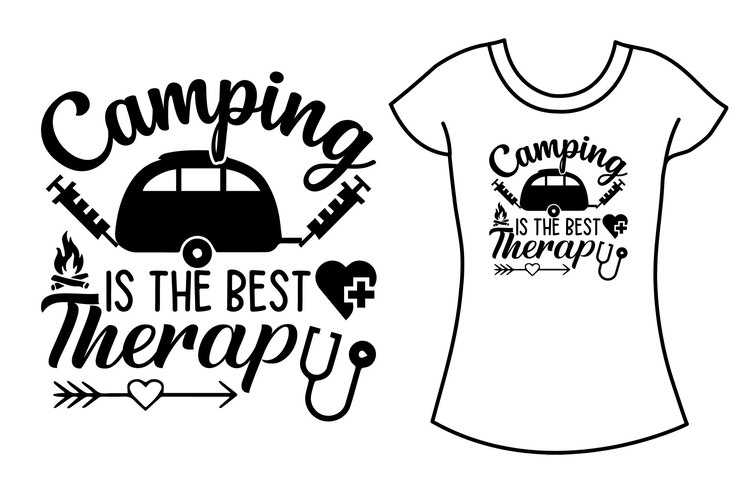 Vettore campeggio montagna svg mestiere tipografia t-shirt design. camicia svg.