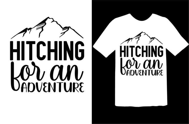 Vettore camping svg design di magliette