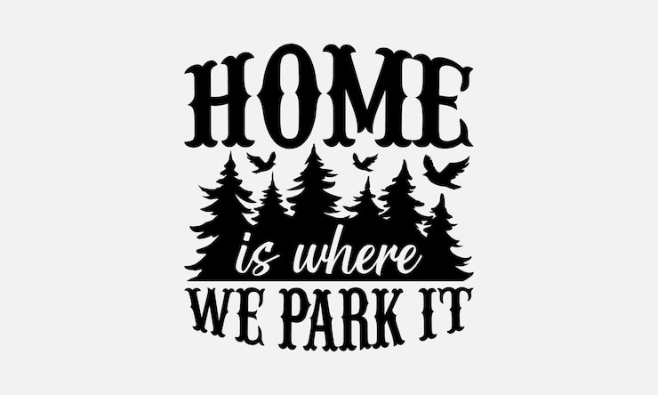 Vettore camping tipografia t-shirt design illustrazione vettoriale con lettere disegnate a mano