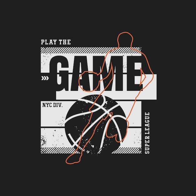 Campionato di basket Progettazione grafica per la maglietta